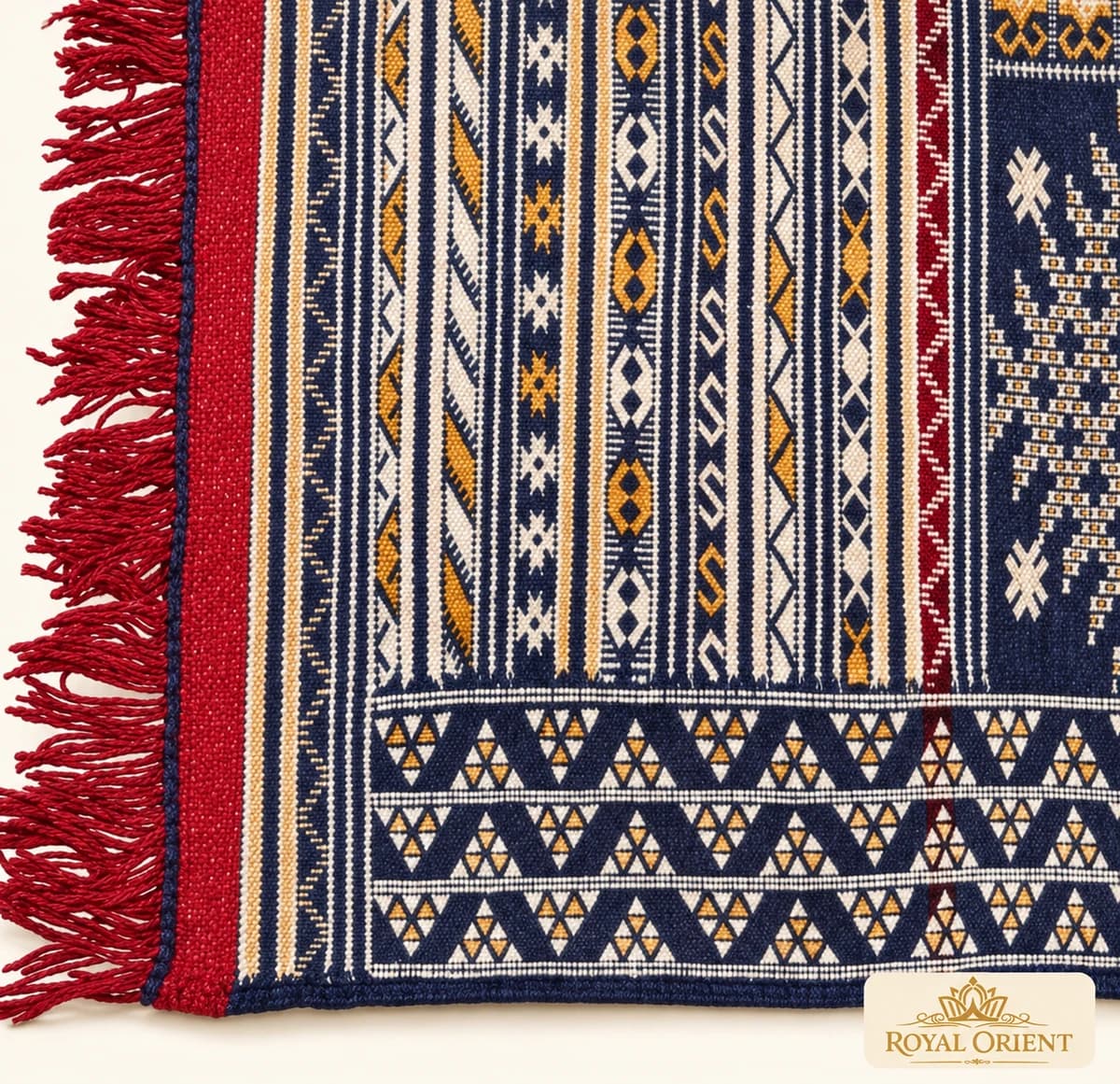 Moroccan Tribal Rug — Blue Pattern