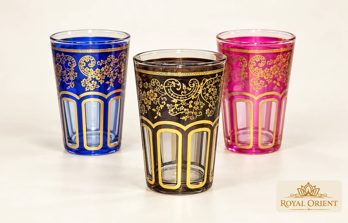Arabic Multicoloured Tea Glasses